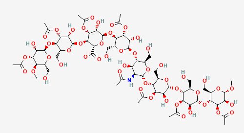 2D structure of the chemical acemannan from Aloe vera leaves