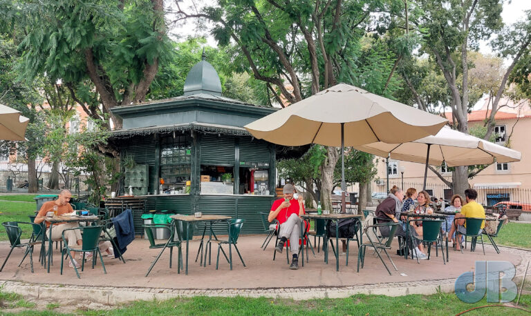 Park cafe near National Pantheon, Lisbon