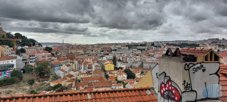 View from Miradouro de Santa Catarina, Lisbon