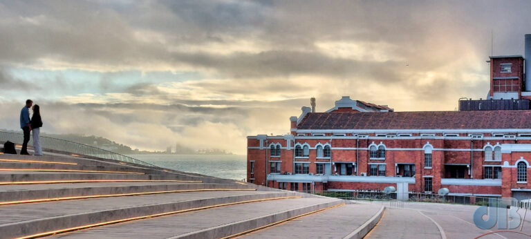 The old Tejo Power Station, now part of the MAAT near Belém